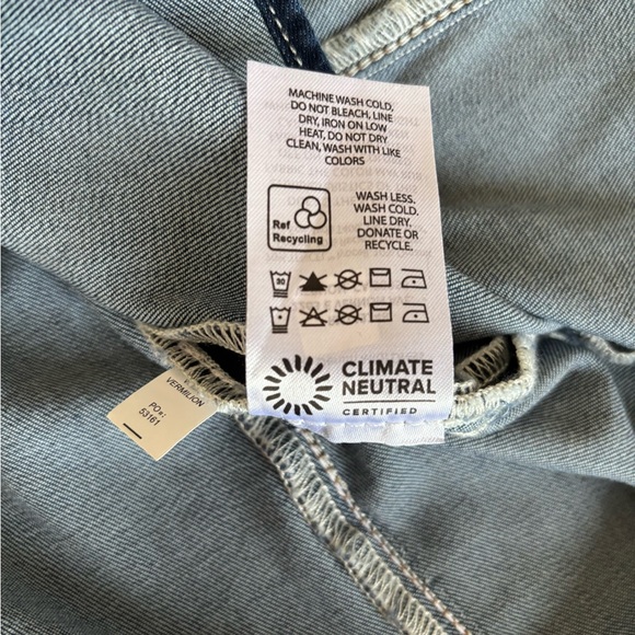 Reformation Evita Sleeveless Denim Midi Dress NWT brand new - Picture 16 of 16